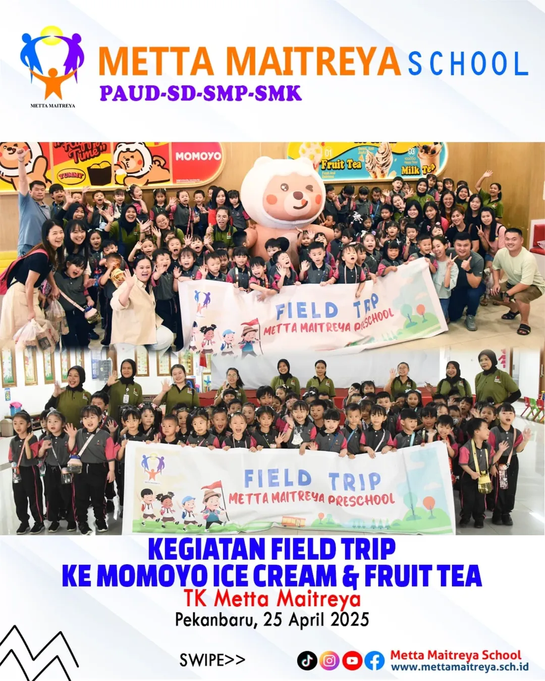 Kegiatan Field Trip TK Metta Maitreya ke Momoyo Ice Cream & Fruit Tea